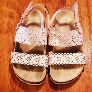 Cat & jack double band girls sandals size 9